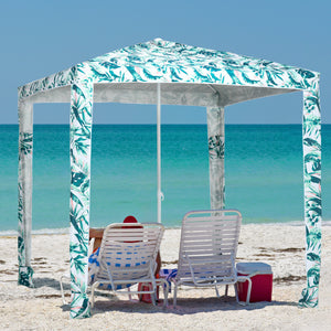 6.5-foot beach umbrella, green 