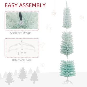 7ft Slim Pale Blue Artificial Christmas Tree