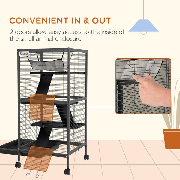 4-tier rolling cage