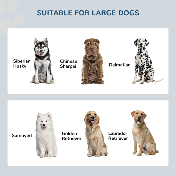 Elevated dog bowls with stand and storage, grey