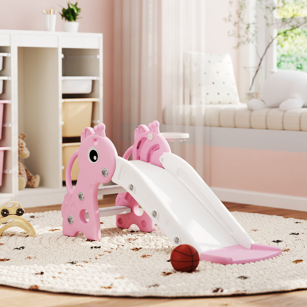 3 in 1 slide for toddlers pink