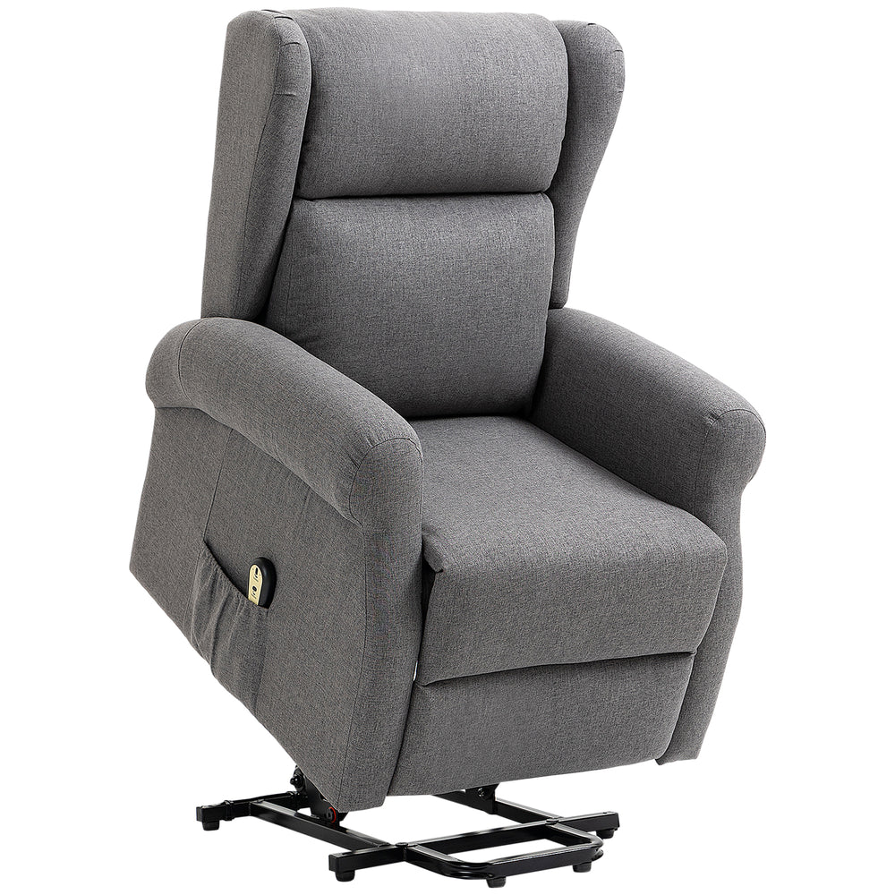 Electric Recliner Lift Chair with Footrest, Grey