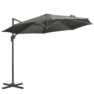 9.6-foot cantilever umbrella, grey