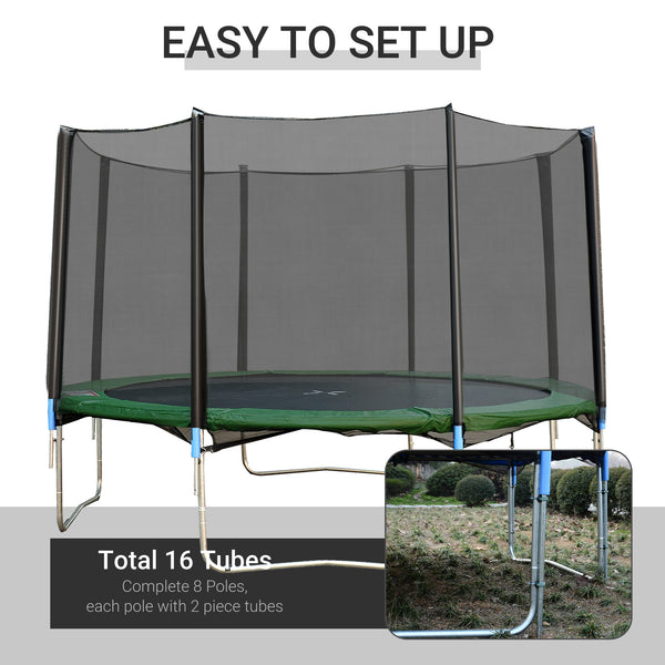 12ft Trampoline Safety Net, Black