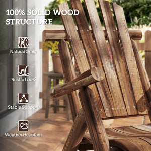 Outdoor wooden rocking chair, oversized Adirondack style