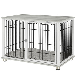 Crate furniture with washable cushion, grey