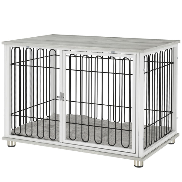 Crate furniture with washable cushion, grey