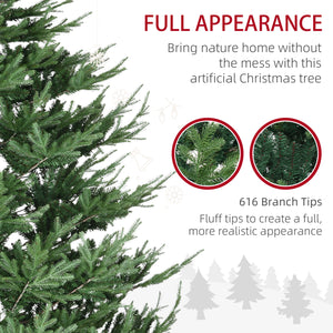 9ft Artificial Christmas Tree with Metal Base
