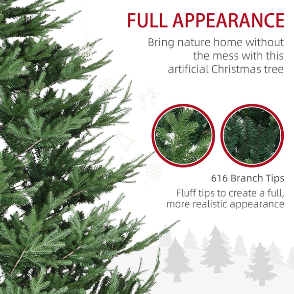 9ft Artificial Christmas Tree with Metal Base