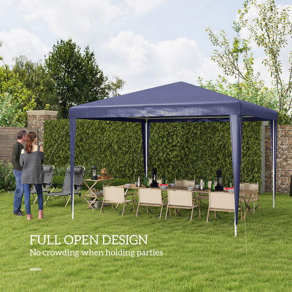 Portable 10 x 10 Party Tent, Dark Blue