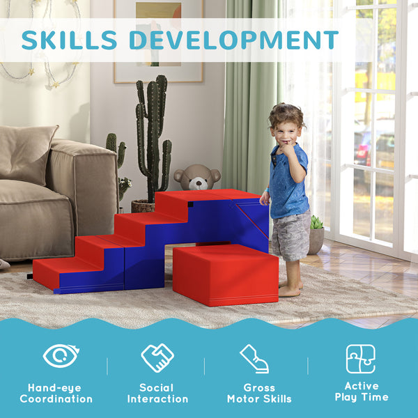 2-Piece Foam Play Set for Kids, Dark Blue