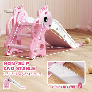 3 in 1 slide for toddlers pink