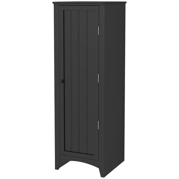 Storage unit with 4 tiered shelves, black