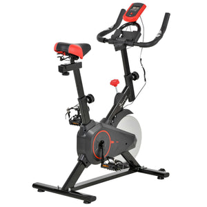 Magnetic Resistance Exercise Bike with LCD Display, Comfortable Seat Cushion