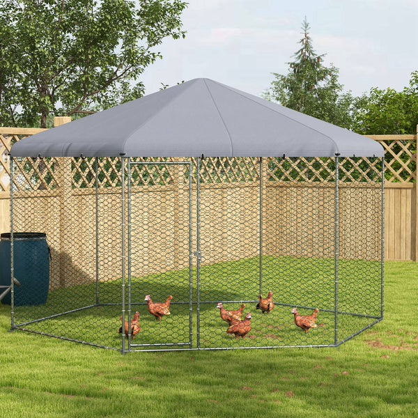 Chicken coop with shelter for 10 to 15 chickens