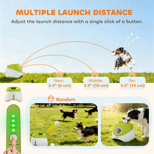 Automatic ball launcher, green