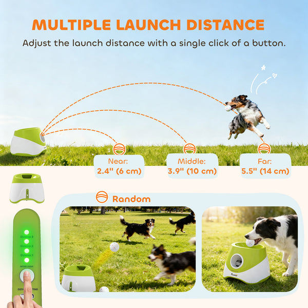 Automatic ball launcher, green