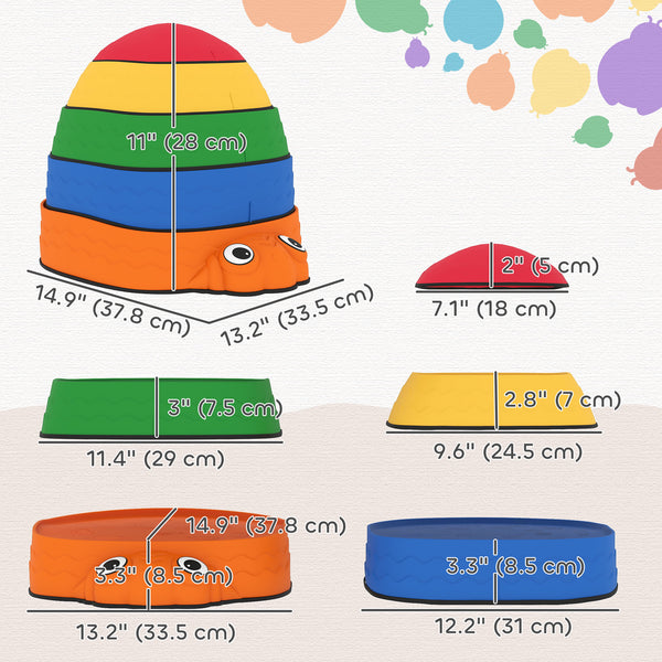 Ladybug-shaped balancing stone