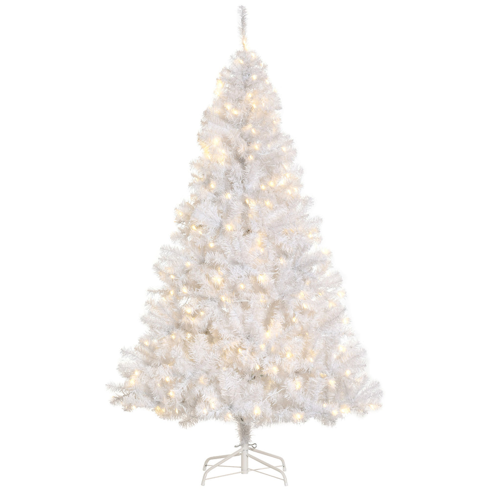 6ft Pre-Lit Artificial Christmas Tree with Warm White LED Light