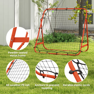 Adjustable rebound net, red