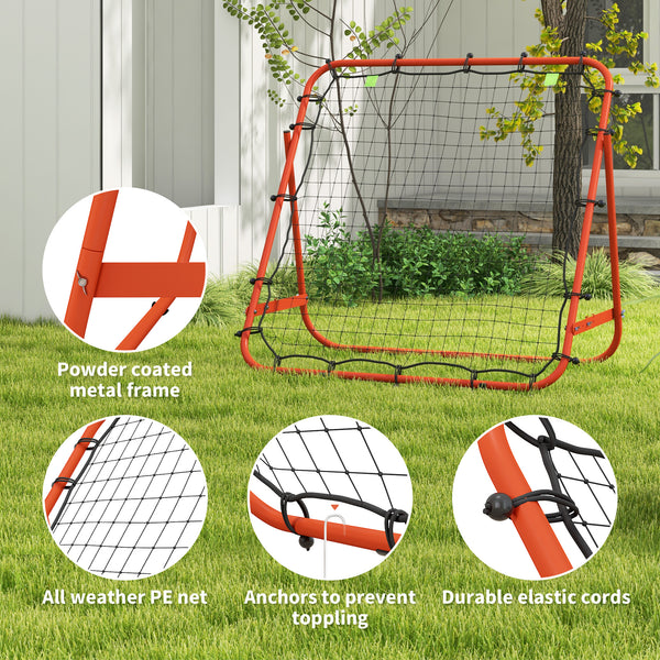 Adjustable rebound net, red