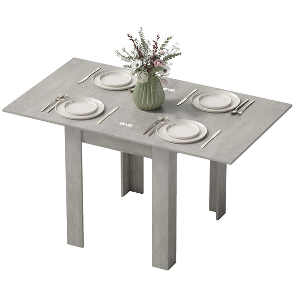 55" Extendable Dining Table for 4 to 6 People, Grey