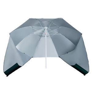 7ft 2-in-1 Beach Umbrella with Carry Bag, Green 