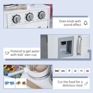 Large children's kitchen set with telephone and water dispenser