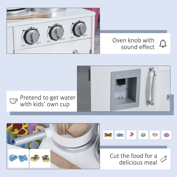 Large children's kitchen set with telephone and water dispenser