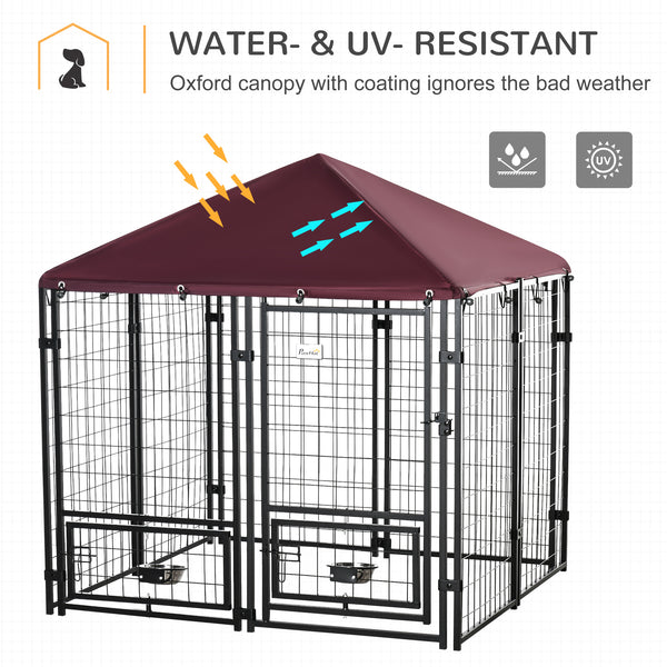 Lockable welded steel outdoor enclosure