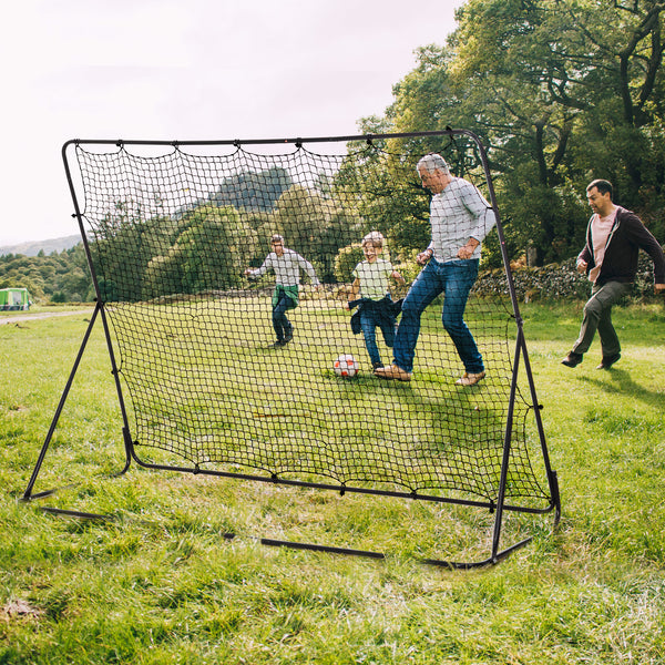 Soccer rebound net with 5 adjustable angles