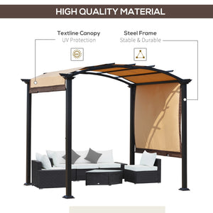 Retractable pergola 8 x 10, beige
