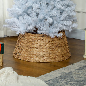 Braided Water Hyacinth Christmas Tree Necklace