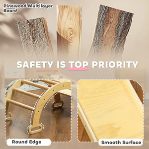 5-in-1 Montessori Climbing Kit with Ladder, Ramp and Arch