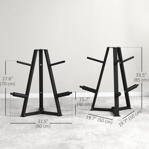 Gym Organizer with Rack for Discs and Dumbbells