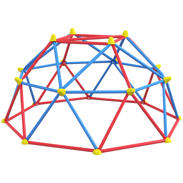 Geometric climbing dome made of rust and UV resistant steel