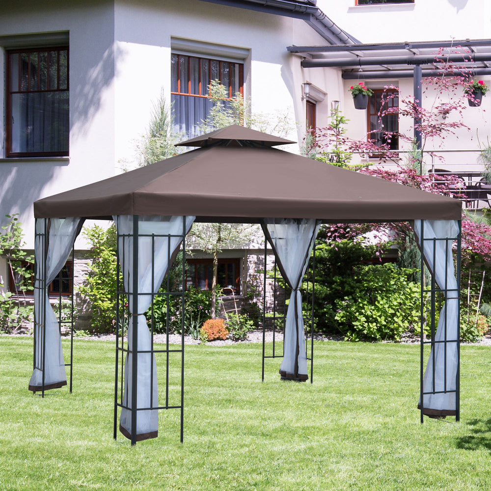 10 x 10 Gazebo with integrated mosquito net