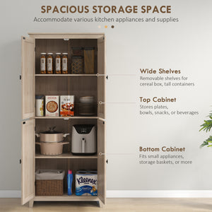 Storage unit with doors and shelves, beige