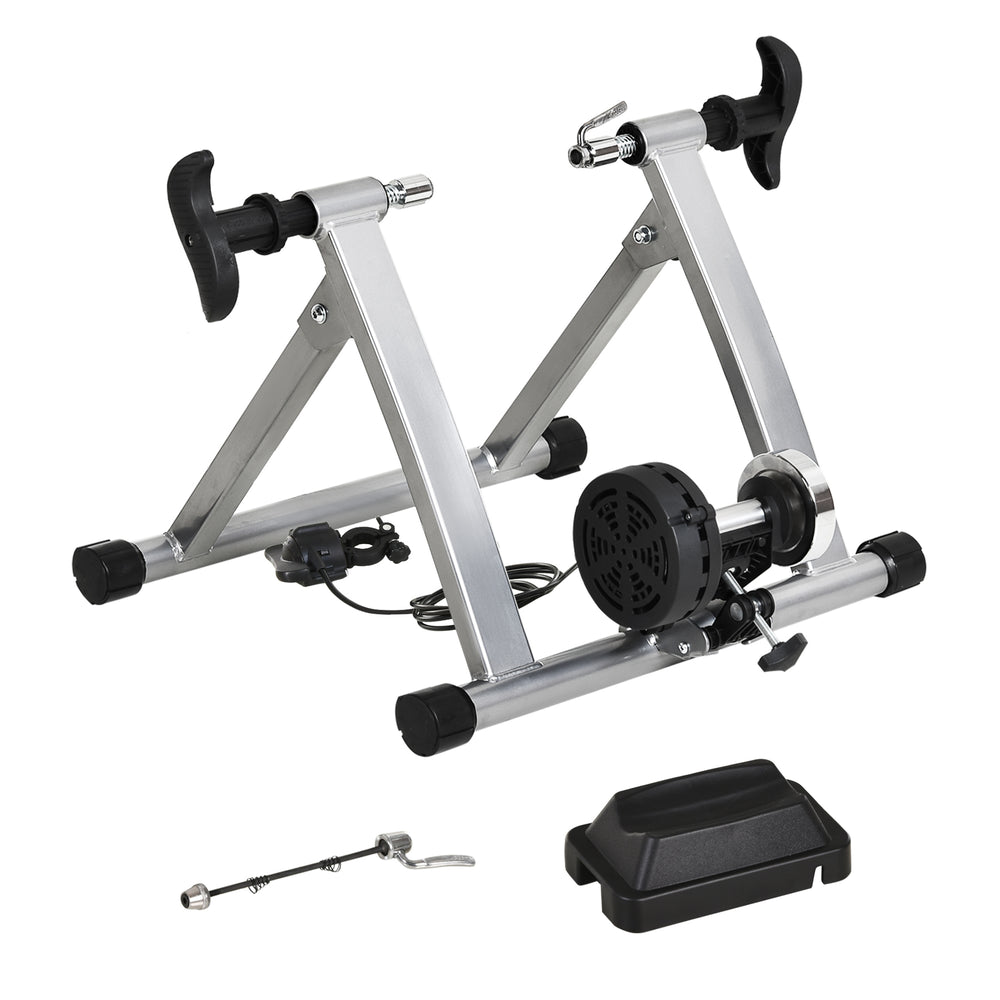 Magnetic Indoor Bike Mount with Quick Release Skewer, Silver