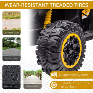 12V quad with music, yellow