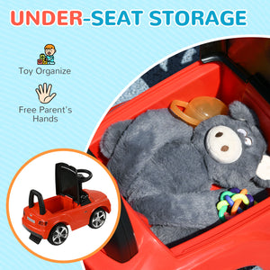 Bentley Bentayga Toddler Car with Horn and Music, Under Seat Storage, Red