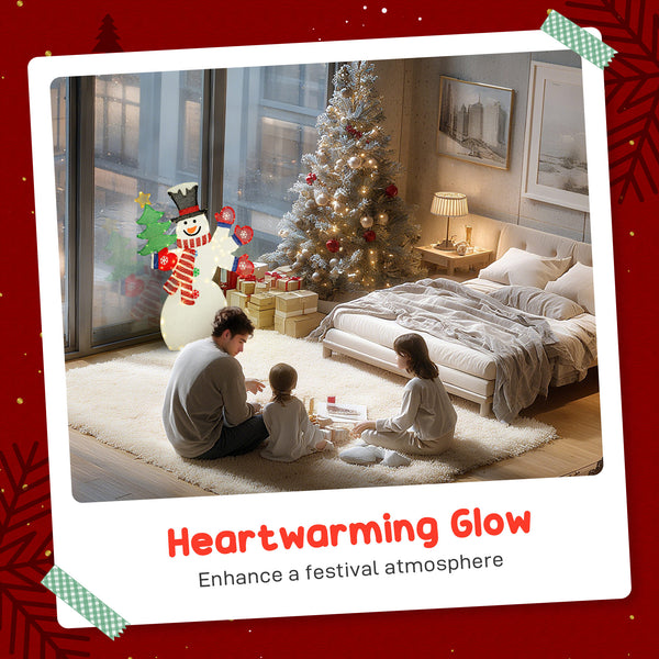 1.2m Light-Up Snowman