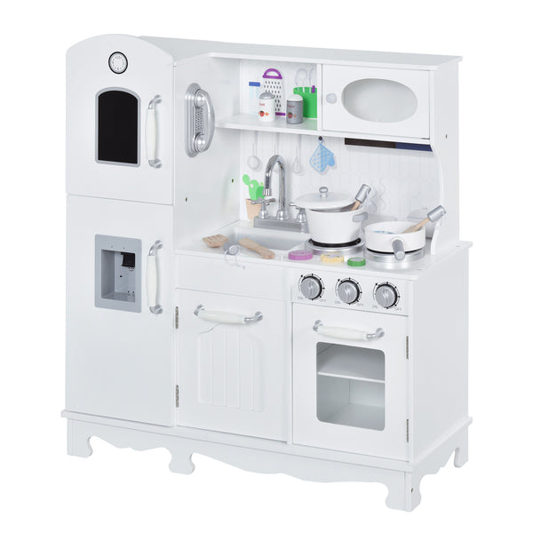 Large children's kitchen set with telephone and water dispenser