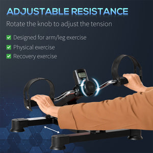 Under Desk Pedal Exercise Bike with LCD Display