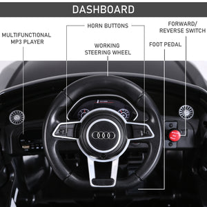 Audi 6 V with remote control, black