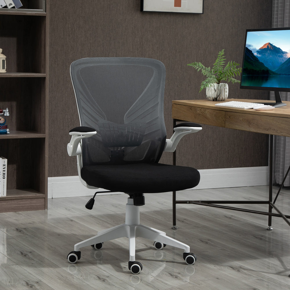 Swivel mesh office chair with lumbar support
