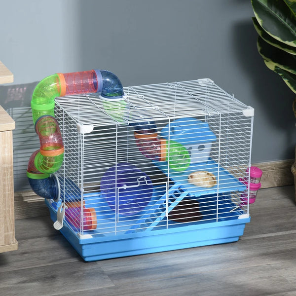 2-tier cage with tunnel system