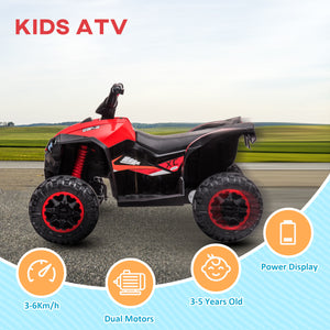 12V quad with music, headlights, red