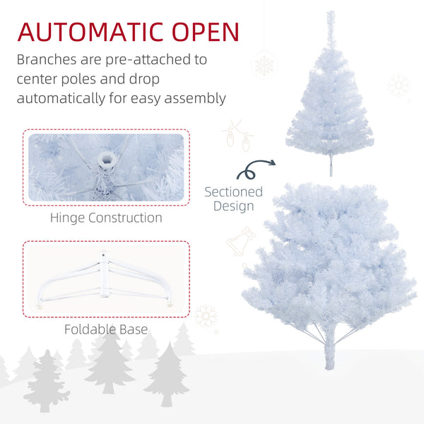5ft White Artificial Christmas Tree with 536 Branches