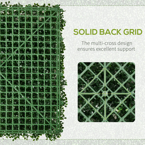 Artificial green wall with drainage for the home and garden